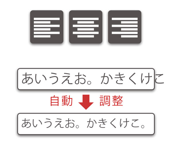 読みやすいレイアウトが可能